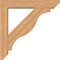 Ekena Millwork Funston Slat Smooth Bracket w/ Offset Brace, Western Red Cedar, 7 1/2"W x 42"D x 42"H BKT0806X42X42FST06SWR - alternate 4